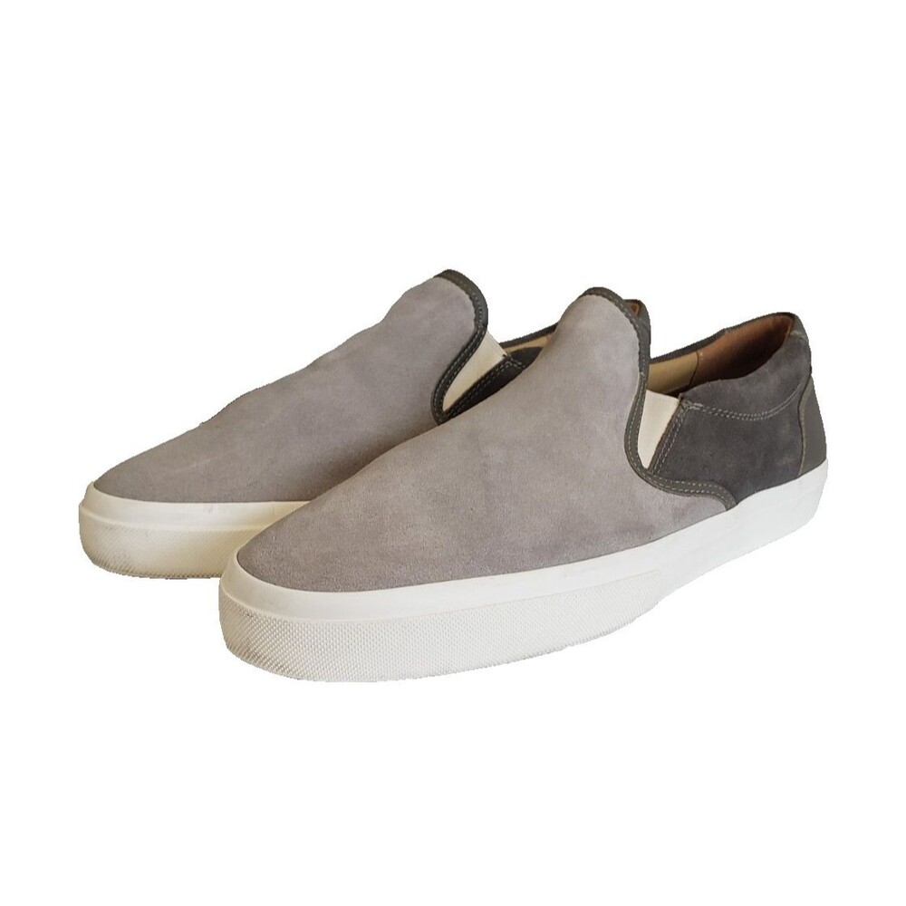 GREATS Brooklyn Wooster Slip on Casual Shoes Gray Suede Corduroy Men's Size 11